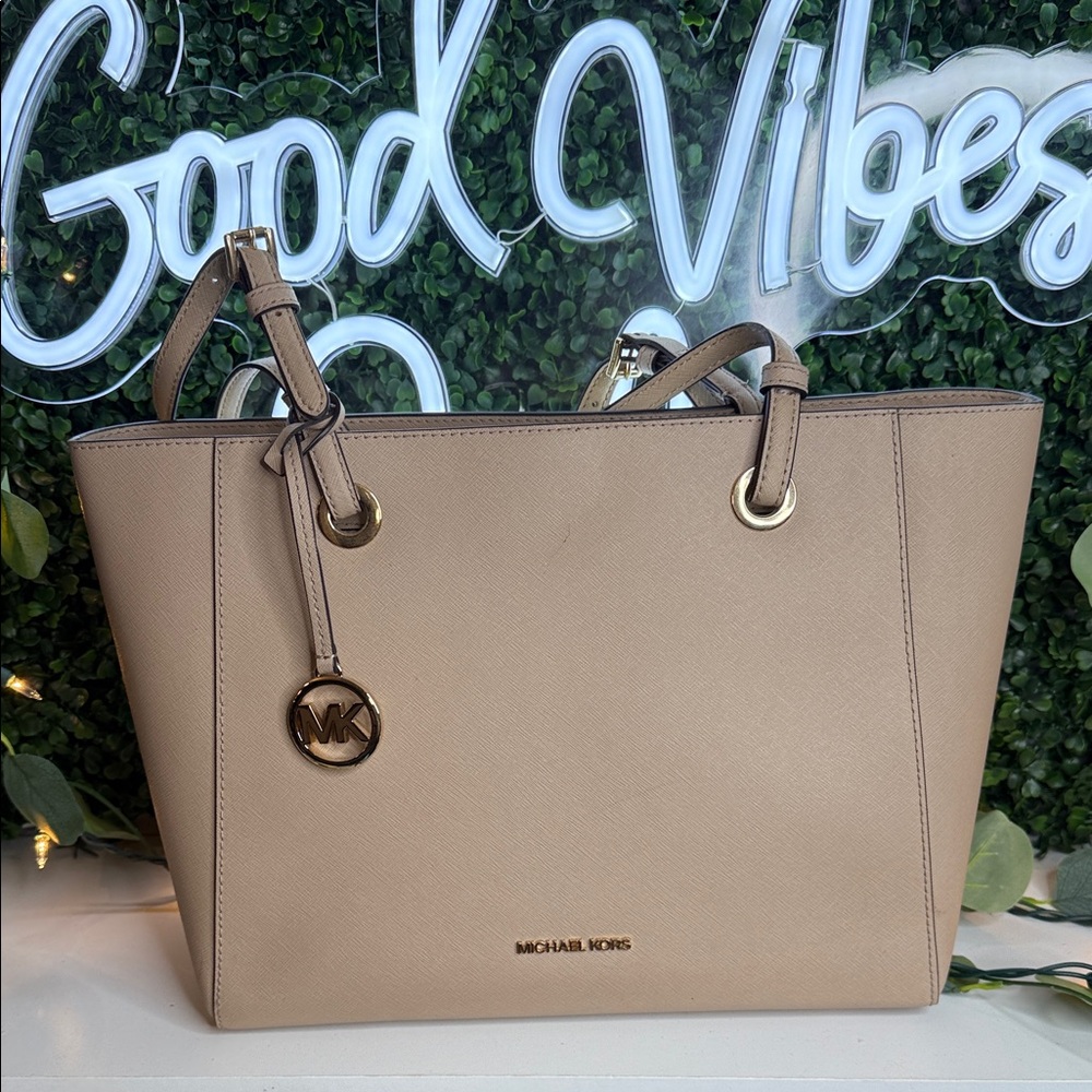 Michael Kors Beige Tote Bag